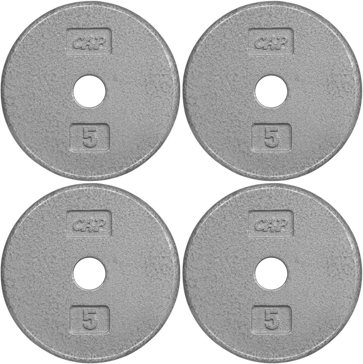 4PCS 5LBS Solid Cast Iron Weight Plates