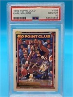 Karl Malone Topps 50 Point Club Gold PSA 10