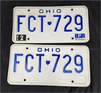 Ohio license plate lot 6