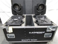 LOT (4) Clay Paky Sharpy Wash Moving Lights w/ R &