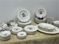 79pc Wedgwood Patrician Morning Glory China Set