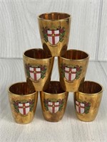 KOBLENZ GERMANY SHOT GLASSES SET OF 6