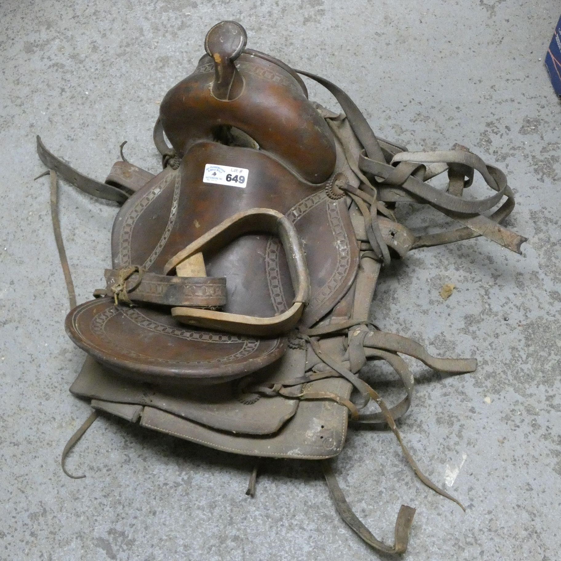 Early Leather Saddle