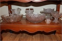 Clear Glass Lot - Serving Bowls, Fostoria Coin