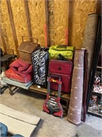 Assorted Luggage & Bedding