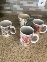 Four  mug lot #76