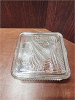 Vintage Glass Refrigerator Dish