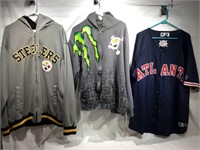 3 Sports Hoodiees/Jerseys. Previously Owned