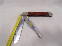 Vintage Jumbo 8 in Multicolor Double Blade Knife