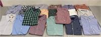 20 Button Up Shirts Of Various Brands
