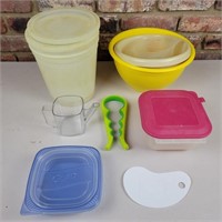 Tupperware Containers, Measuring Cups & Jar