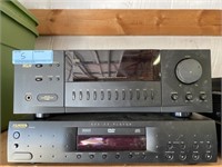 KLH Stereo receiver and DVD CD player, with remote