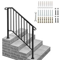 N1069  Zimtown Step Handrail (Black, 1-4 Steps)