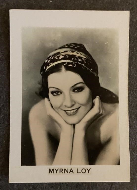 MYRNA LOY: Scarce ORAMI Tobacco Card (1932)