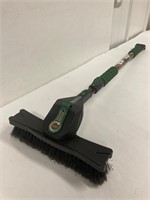 Heavy duty adjustable snow brush.