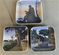 3 Decorative Square Bowls - Denmark Royal