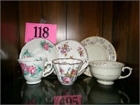 3 CUP AND SAUCER SETS