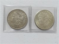 1891-S, 1921-S U.S.A. SILVER DOLLAR COINS