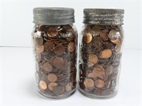 TWO JARS PENNIES