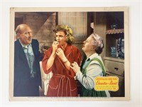 Claudia and David original 1946 vintage lobby card