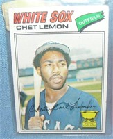 Vintage Chet Lemon all star rookie baseball card