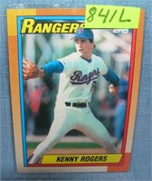 Vintage Kenny Rogers rookie baseball card