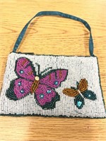 Butterfly beaded bag