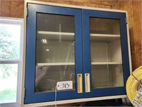 Metal Cabinet, Glass Fronts