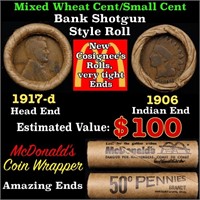 Small Cent Mixed Roll Orig Brandt McDonalds Wrappe