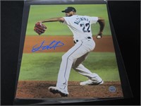 Sandy Alcantara Signed 8x10 Photo COA Pros