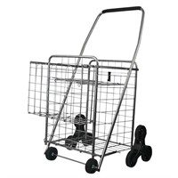 Stair Climbing Shopping Cart w/ 2nd Basket