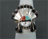 Native American Ring: Size 6.25 Mother of Pearl