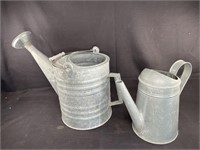 2 Galvanized Water Cans