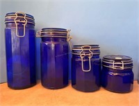 Cobalt Blue Cannister Set