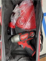 Milwaukee Impact Driver drill , Bag, Battery