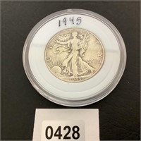 1945 SILVER LIBERTY HALF DOLLAR