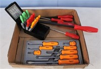 Group of Snap-On Tools, Pry Bars, Screwdrivers