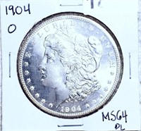 1904-O Morgan Silver Dollar CHOICE BU PL