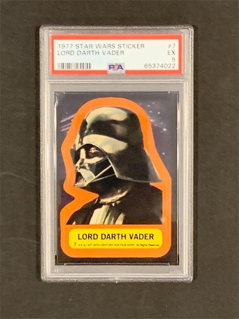 1977 Topps Star Wars Lord Darth Vader #7 Sticker P