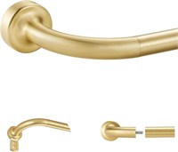 Brass Disc Curtain Rods, 84-144 Inches Window Cur