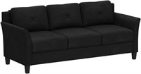 Lifestyle Solutions HRFKS3BK Grayson Sofa, Black;