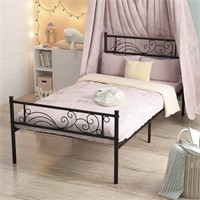 Weehom Metal Bed Frame Twin with Bed Storage,No B