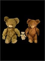 Lot of  3  Vintage Teddy Bears