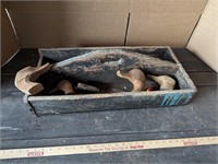 Wood Duck Heads and Tool Box Lot