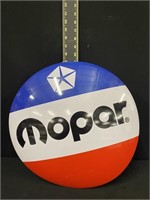 Mopar Round Metal Sign