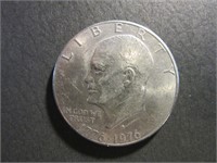 1776-1976 Error Ike Bicentennial American Dollar