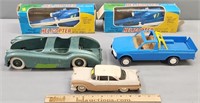 Batt-Op Helicopters & Toy Cars Lot