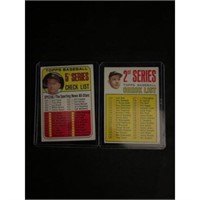 (2) Crease Free Mickey Mantle Checklists