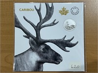 2018 Cdn $3 Caribou Coin- Silver .9999