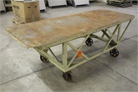 Welding Table, Approx 99"x39"x32"